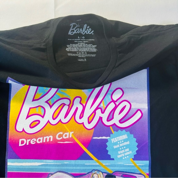 Barbie Graphic T-Shirt Dream Car Women’s Size Large. New‎ - Picture 3 of 5